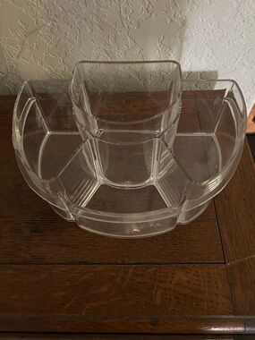 Clear Cosmetic Organizer Carousel – Transparent Makeup Storage